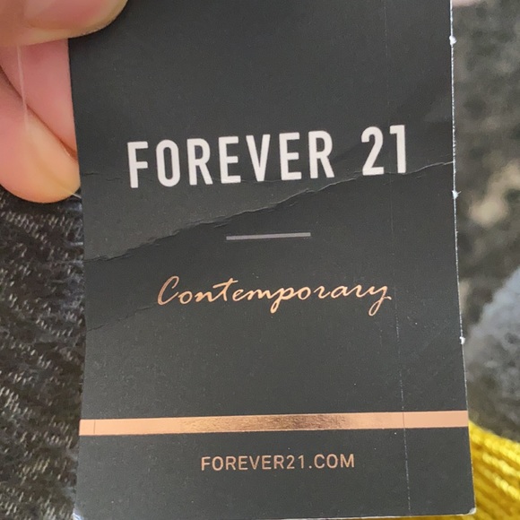 Forever 21 NWT Contemporary Knit Lon Citron Midi Dress Size Medium - Picture 13 of 13